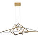 Canada LED 66 inch Gold LED Chandelier Ceiling Light